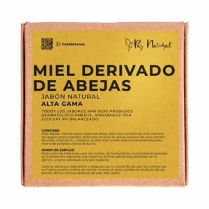 Jabón de miel derivado de abejas