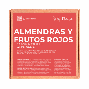 Jabón de almendras y frutos rojos